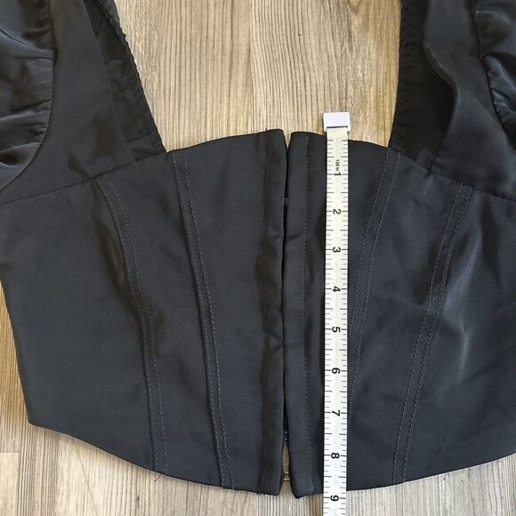 Urban Outfitters Maddie Women's Top Bustier Corset Puff Sleeve Crop Top Size S - Picture 6 of 9